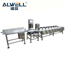 Conveyor belt fish automatic weight sorting machine